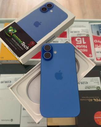 IPhone 16 128Gb Blu 1 mese di vita