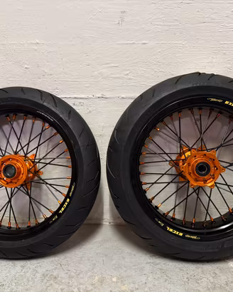 Cerchi 17 Excel Faba motard ktm GOMMATI NUOVI