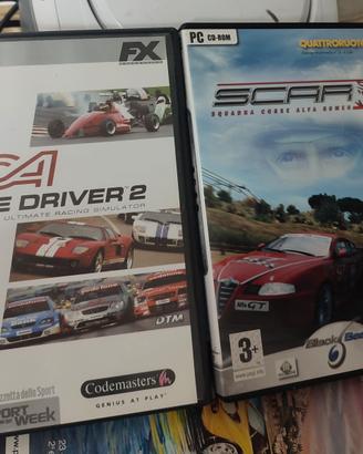 Toca Race Driver 2 e Scar- giochi per PC.