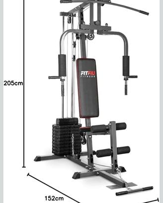 Macchina  multifunzione  fitness  fitfiu gym 1