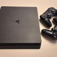 PS4 PlayStation 4 slim + 2 controller + cavo HDMI