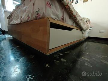 Letto MANDAL Ikea 140cm una piazza e mezza + mater