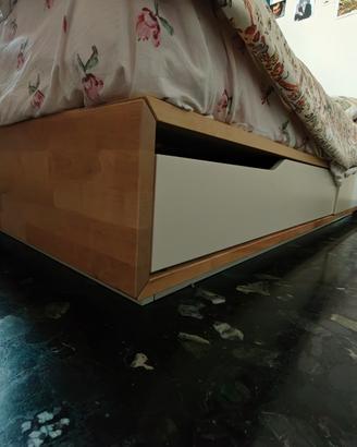 Letto MANDAL Ikea 140cm una piazza e mezza + mater