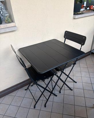 Set da esterno tavolino + 3 sedie pieghevoli IKEA