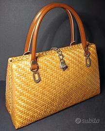 Borsa in paglia midollino vintage