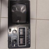 televisore portatile radio vintage 