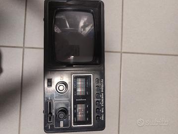 televisore portatile radio vintage 