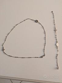 girocollo più braccialetto 