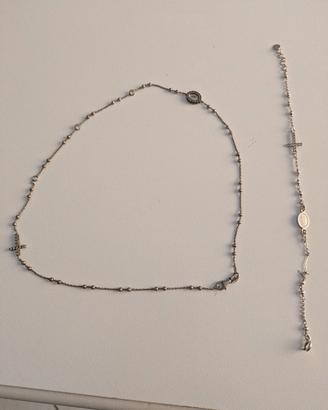 girocollo più braccialetto 