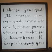 Romantica dichiarazione d'amore in inglese.