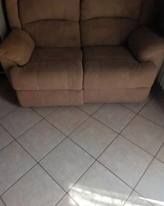 Divano relax reclinabile elettrico 2 posti