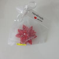 Candela a stella di natale 