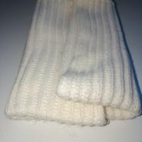 Scaldacollo Donna Sciarpa Bianco stile casual