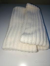 Scaldacollo Donna Sciarpa Bianco stile casual