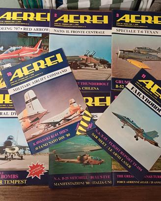 Rivista aeronautica AEREI anno 1980 otto numeri