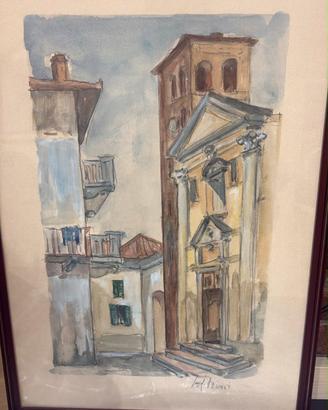 Quadro acqurello Luigi BIASI