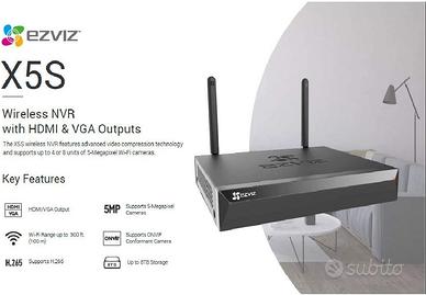 EZVIZ X5S per 8 cam  NVR  WiFi e LAN