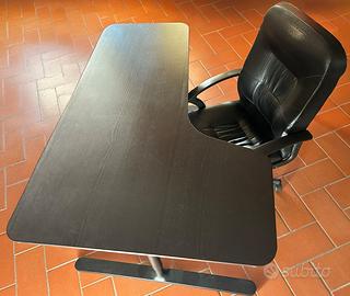 Scrivania angolare Bekant Ikea + Sedia Verner