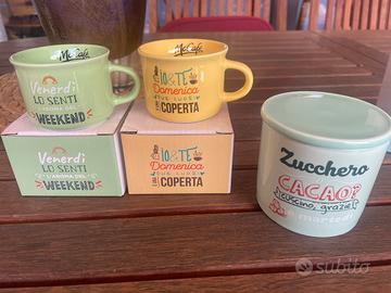 Tazze e zuccheriera