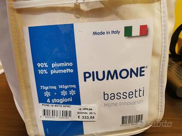 2 Piumoni Bassetti 4 stagioni 75 gr/mq e 145gr/mq