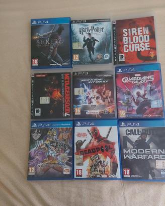 vari giochi playstation 4