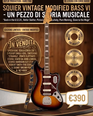Fender Squier six Vintage Modified 