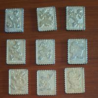 Topolino  Francobolli metallici 1973