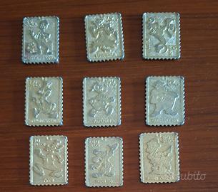 Topolino  Francobolli metallici 1973