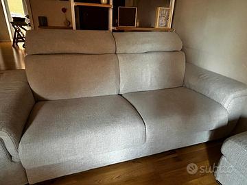 DIVANO LETTO POLTRONE SOFÁ CON POUF CONTENITORE