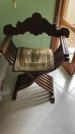 2 sedie antiche legno