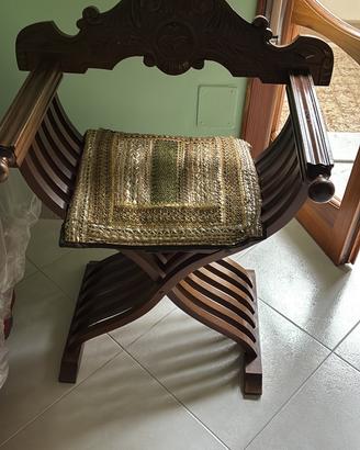 2 sedie antiche legno