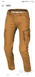PANTALONI MOTO MACNA TAKAR MARRONE CAMMELLO tg 36