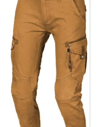 PANTALONI MOTO MACNA TAKAR MARRONE CAMMELLO tg 36
