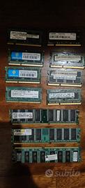 RAM DDR DDR2 DDR3 per Desktop e Notebook