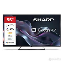 SHARP 55HP6265E 55" GOOGLE TV QLED 4K FRAMELESS H