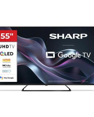 SHARP 55HP6265E 55" GOOGLE TV QLED 4K FRAMELESS H