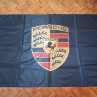 bandiera logo stemma Porsche nera
