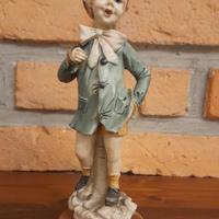 STATUINA CAPODIMONTE SCOLARO CON ZAINO-->RIBASSATO