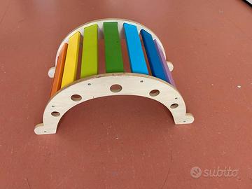  arco da arrampicata o dondolo Montessori in legno