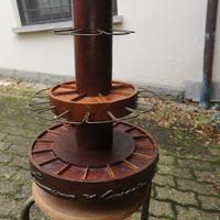 PORTAPIPE GIREVOLE LEGNO MASSELLO