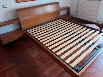 Letto matrimoniale con rete