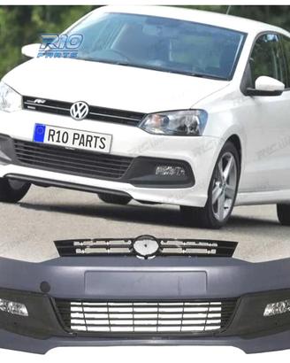 PARAURTI ANTERIORE VOLKSWAGEN VW POLO 5 09-17 LOOK