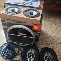 Subwoofer JBL + 2 set Speaker + Audio Amplifier