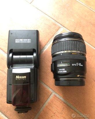 Obbiettivo Canon EF-S 17-85 + Flash Nissin DI86