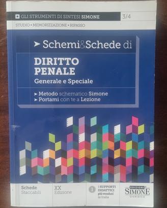 Schemi e schede diritto penale Simone, 2023