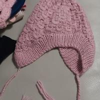 Cappello in lana rosa 