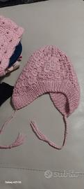Cappello in lana rosa 