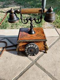 Telefono Telcer Milano legno e intrasi anni 70