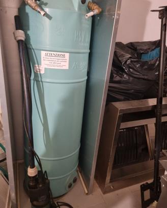 serbetoio 300 Lt e pompa ad immersione