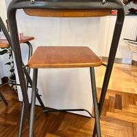 N 2 Sgabelli  alti  pieghevoli